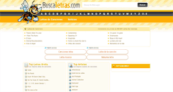 Desktop Screenshot of buscaletras.com